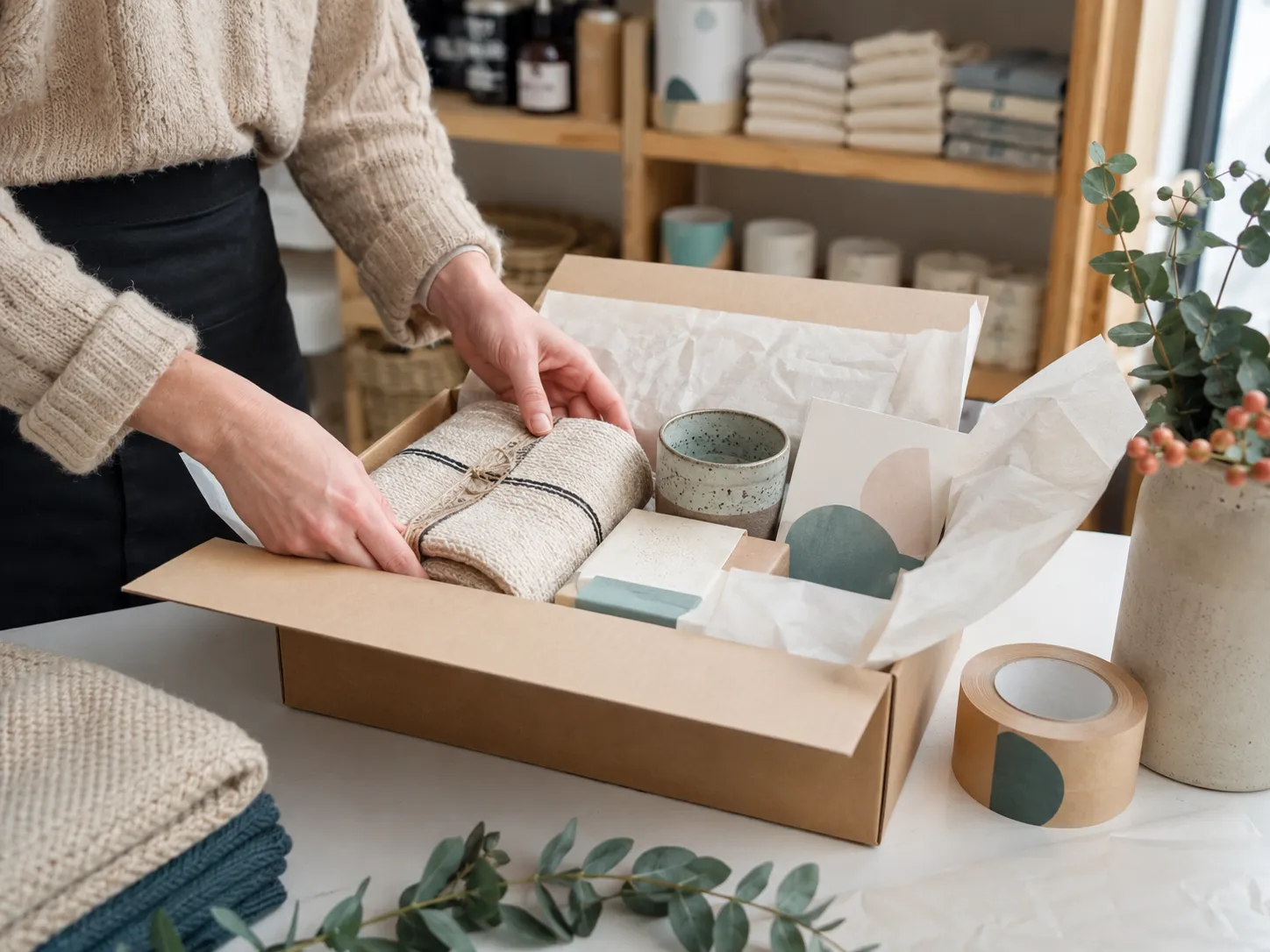 Order packing scene